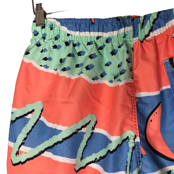 MED Boardies Swim Shorts Trunks Mesh Liner Fresh Prince 90s Colourful - Picture 6 of 9